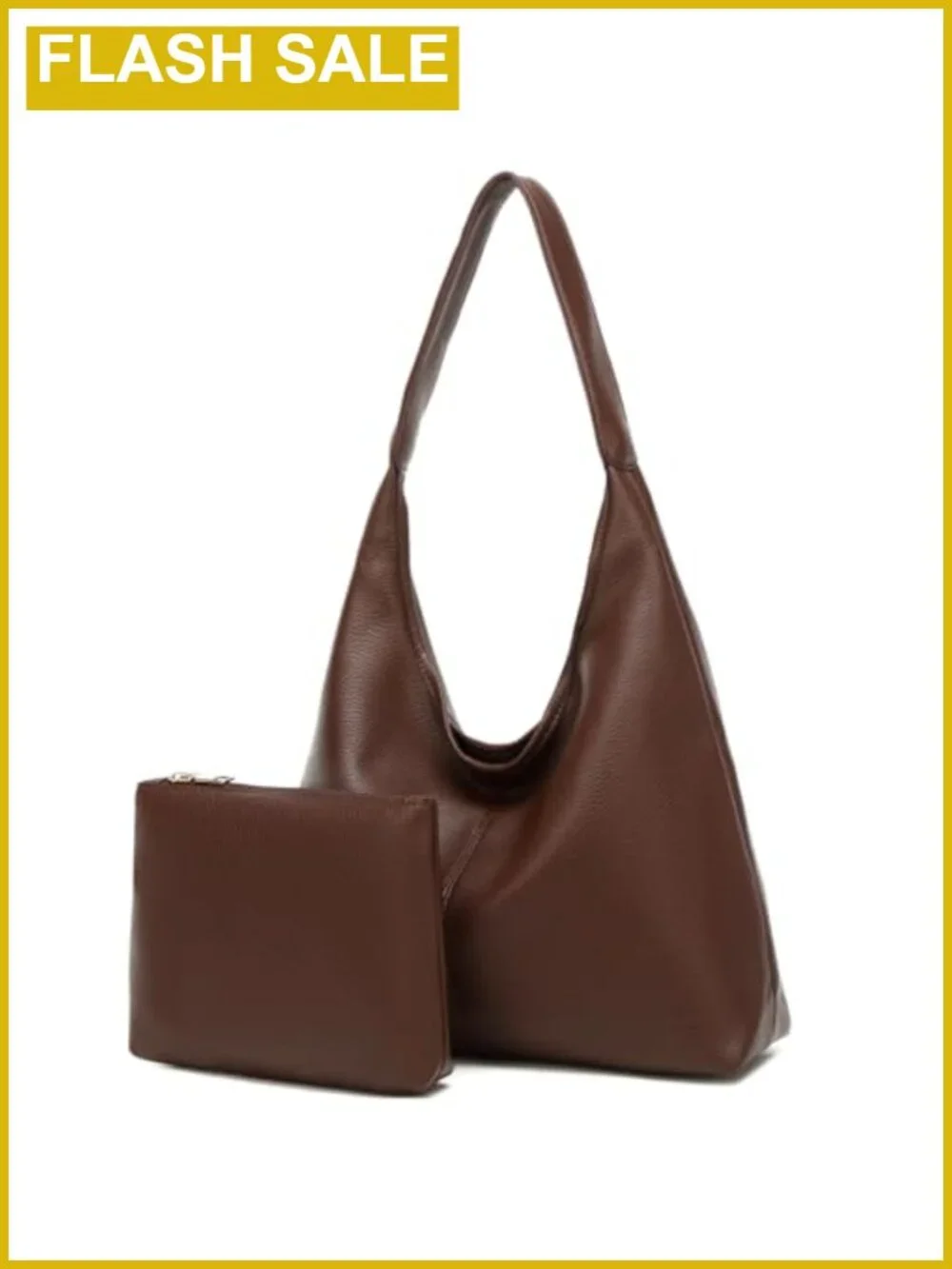 Slouchy Hobo Bag Women Shoulder Tote PU Leather Large Capacity Work Travel